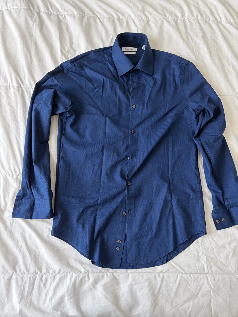 Calvin Klein Deep Blue Men's Dress Shirt